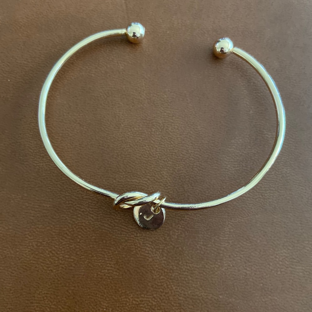 Knotted “J” bracelet